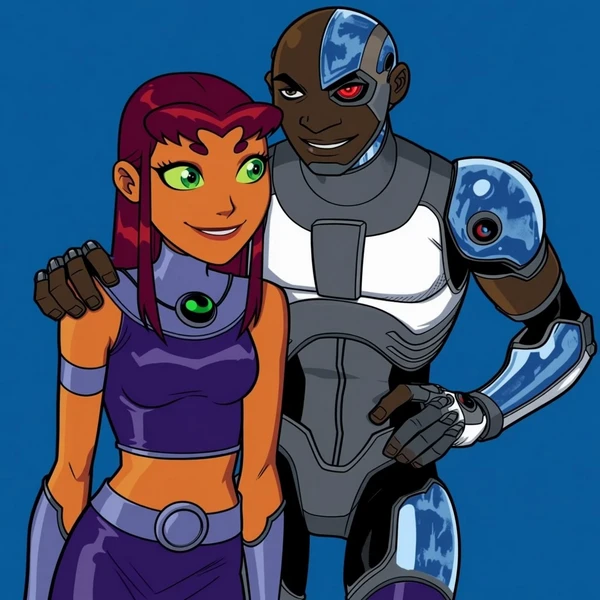Starfire & Cyborg ( The Teen Titans ) Epoch 10