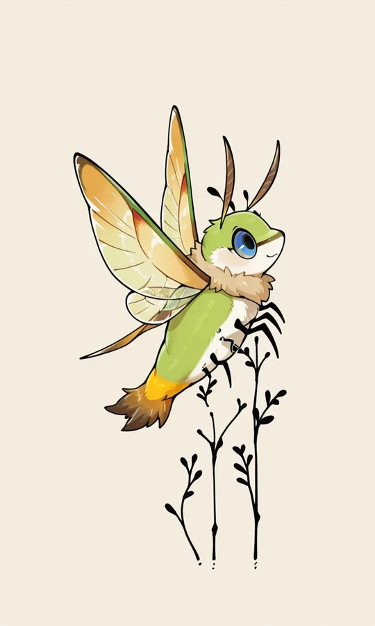 Hummingbird Moth [Feral] Mothv1