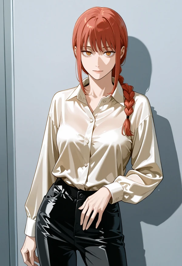 Satin Blouse | Outfit Illus