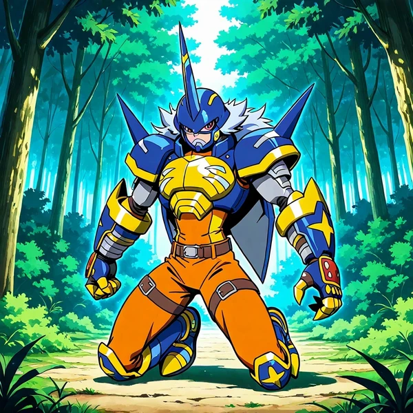 Blitzmon "beetlemon" (digimon) Illust