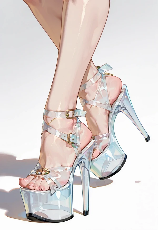 Clear Pleaser Heels Illustrious 