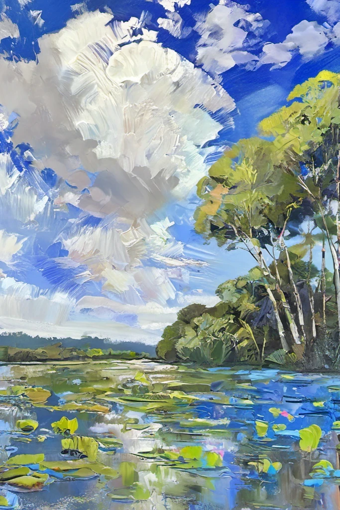 油画 園田郁夫「路傍」油絵・F50号 絵画買取・販売の小竹美術