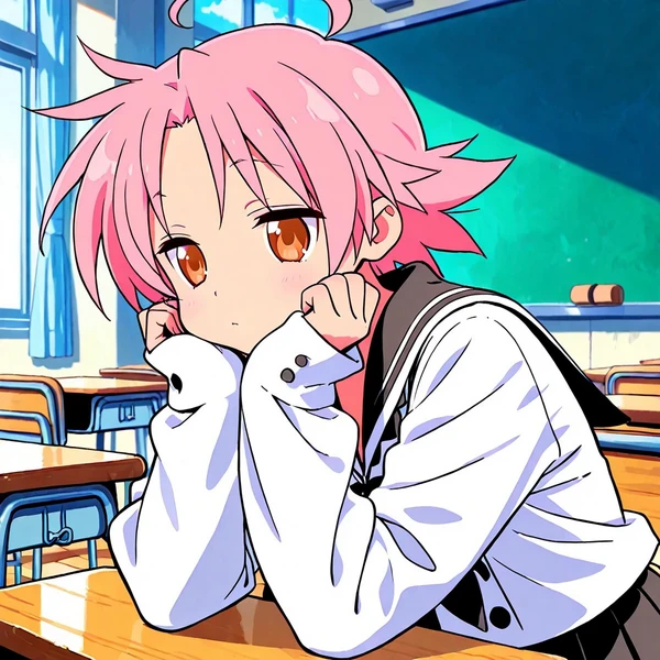 akira kogami (lucky star) Illust